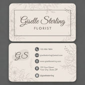 Florist Neutral Floral 名刺