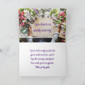 FLORIST PAPER - GET WELL CARD サンキューカード (内部)