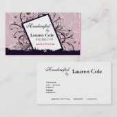 Floristaはカスタムな技術によって手作りしました 名刺 (正面/裏面)