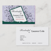 Floristaはカスタムな技術によって手作りしました 名刺 (正面/裏面)