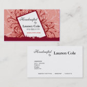 Floristaはカスタムな技術によって手作りしました 名刺 (正面/裏面)