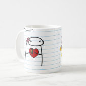 Flork Taza Maestra - Con el Corazon! コーヒーマグカップ (正面左)