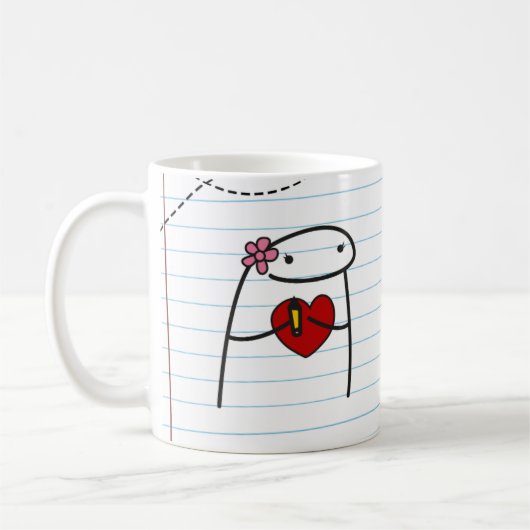 Flork Taza Maestra - Con el Corazon! コーヒーマグカップ (左)