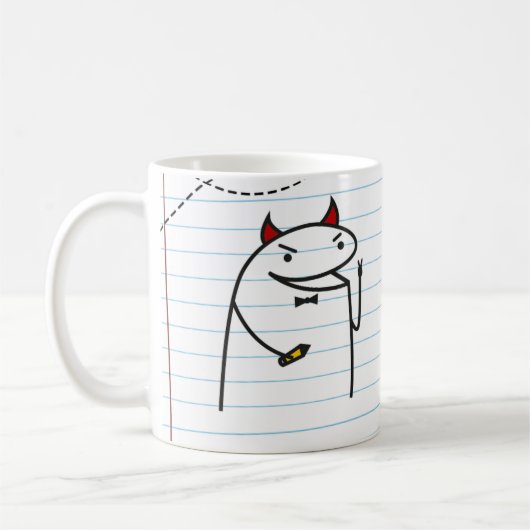 Flork Taza Maestro - Dia de examen コーヒーマグカップ (左)
