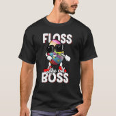 Floss Like A Boss Flossing Egg Sunglasses Happy Ea Tシャツ (正面)