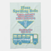 Floss Rule Phonics学の英語 キッチンタオル (縦)