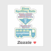 Floss Rule Phonics学の英語 シール (シート)