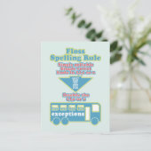 Floss Rule Phonics学の英語 ポストカード (スタンド正面)