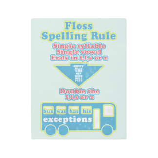 Floss Rule Phonics学の英語 メタルプリント