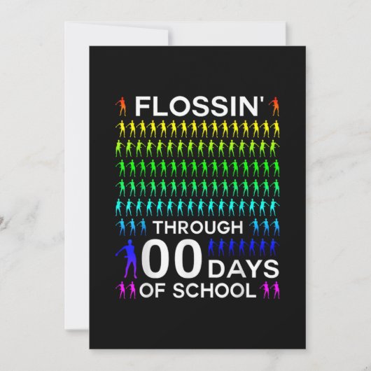 Flossin Through 100 Days Of School 100Th Day Floss セーブザデート (正面)