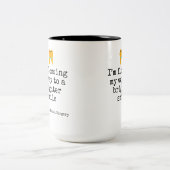 Flossing brighter smile ツートーンマグカップ (中央)