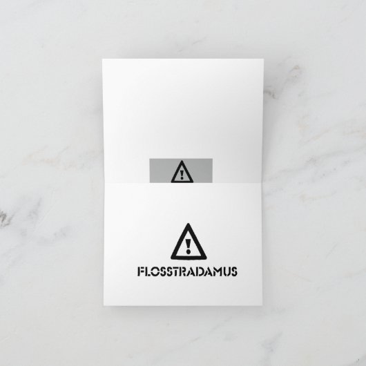 FLOSSTRADAMUSグリーティングカード カード (内部)
