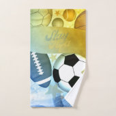 FloStateデザイン"私"マンエレディティスポーツタオル バスタオルセット (ハンドタオル)