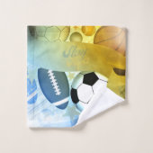 FloStateデザイン"私"マンエレディティスポーツタオル バスタオルセット (ウォッシュタオル)