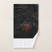 FloStateデザイン"ME"マンエルディディーティリーステイアルファブロック バスタオルセット (ハンドタオル)