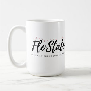 FloState赤いレタリングマグカップの設計 コーヒーマグカップ