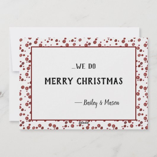 FLOTUSメラニアトランプフラットクリスマスカーおもしろいド シーズンカード (裏面)