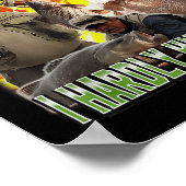 Flounder I Hardly Know Her Funny Unhinged Fishing  ポスター (角)