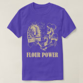Flour power man at work baking bakery men tシャツ (デザイン正面)