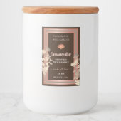 Flourish 商品パッケージラベル ローズゴールド ブラウン フードラベル (正面)