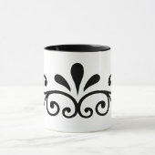 Flourish black design マグカップ (中央)