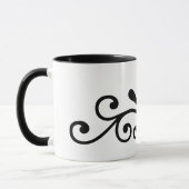 Flourish black design マグカップ (左)
