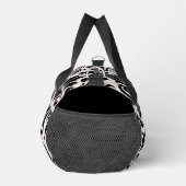 Flourish Damask Art I Black on Cream ダッフルバッグ (右)