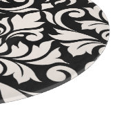 Flourish Damask Art I Cream on Black カッティングボード (角)