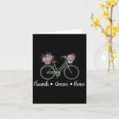 Flourish Dream Thrive Floral Bike Subtle 8647 Trum カード (黄色い花)