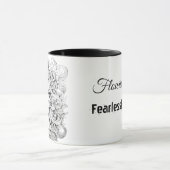 “Flourish Fearlessly” 15 oz Coffee Mug マグカップ (中央)