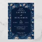 Flourish & Fête Wedding 箔招待状 (正面)