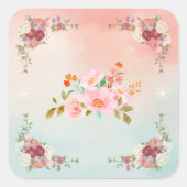Flourish of Petals – 菜の花の華やぎ スクエアシール (正面)