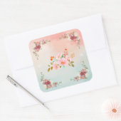 Flourish of Petals – 菜の花の華やぎ スクエアシール (封筒)