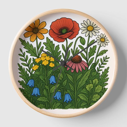 Flours watch 壁時計 (正面)