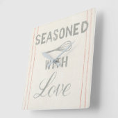 Floursackの台所VII スクエア壁時計 (傾斜)