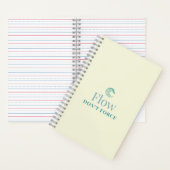 Flow Don’t Force Minimal Motivational Notebook ノートブック (内側)