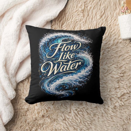Flow Like Water クッション (ブランケット)