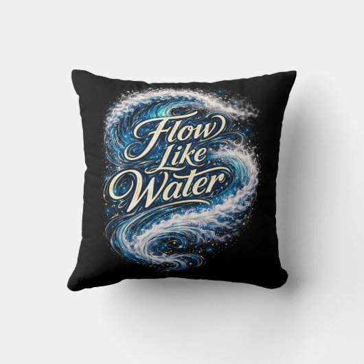 Flow Like Water クッション (裏面)