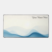 Flow State Fluid Motion Abstract Modern デスクマット (正面)