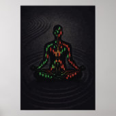 Flow State Trading Zen Meditation, Forex Crypto ポスター (正面)