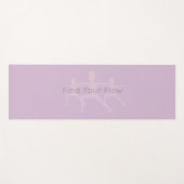 Flow Warriorのポーズを見つける ヨガマット (正面(横))