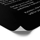 Flow with Grace Faith詩の壁アートのポスター装飾 ポスター (角)