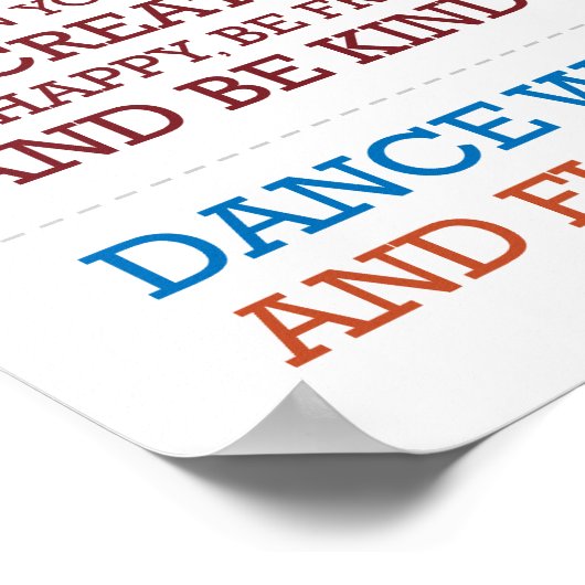 "Flow with the Chi"宣言 ポスター (角)