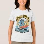 Flow With The Happy Waves Kids Surf Shirt トライブレンドＴシャツ (正面)