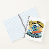 Flow With The Happy Waves Surf Journal ノートブック (内部)