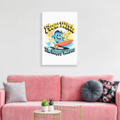 Flow With The Happy Waves Wall Art キャンバスプリント (インサイチュ (リビング))