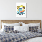 Flow With The Happy Waves Wall Art キャンバスプリント (インサイチュ (寝室))