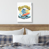 Flow With The Happy Waves Wall Art キャンバスプリント (インサイチュ (寝室))