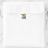 Flow With The Happy Waves Waterproof Sticker 星シール (バッグ)