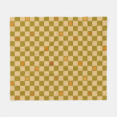 Flowe Checkered Pattern - No. 02 フリースブランケット (正面(横))